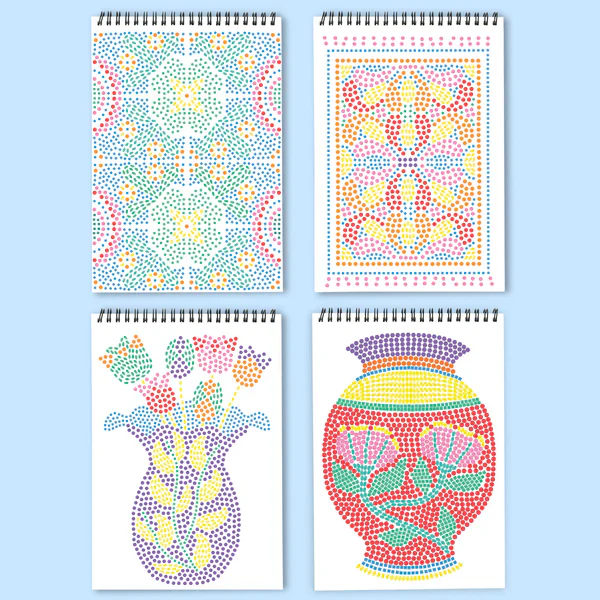Lifelines™ FlowArt: Stamp by Shape Mediterranean Mosiac Coloring Pad - Image 3