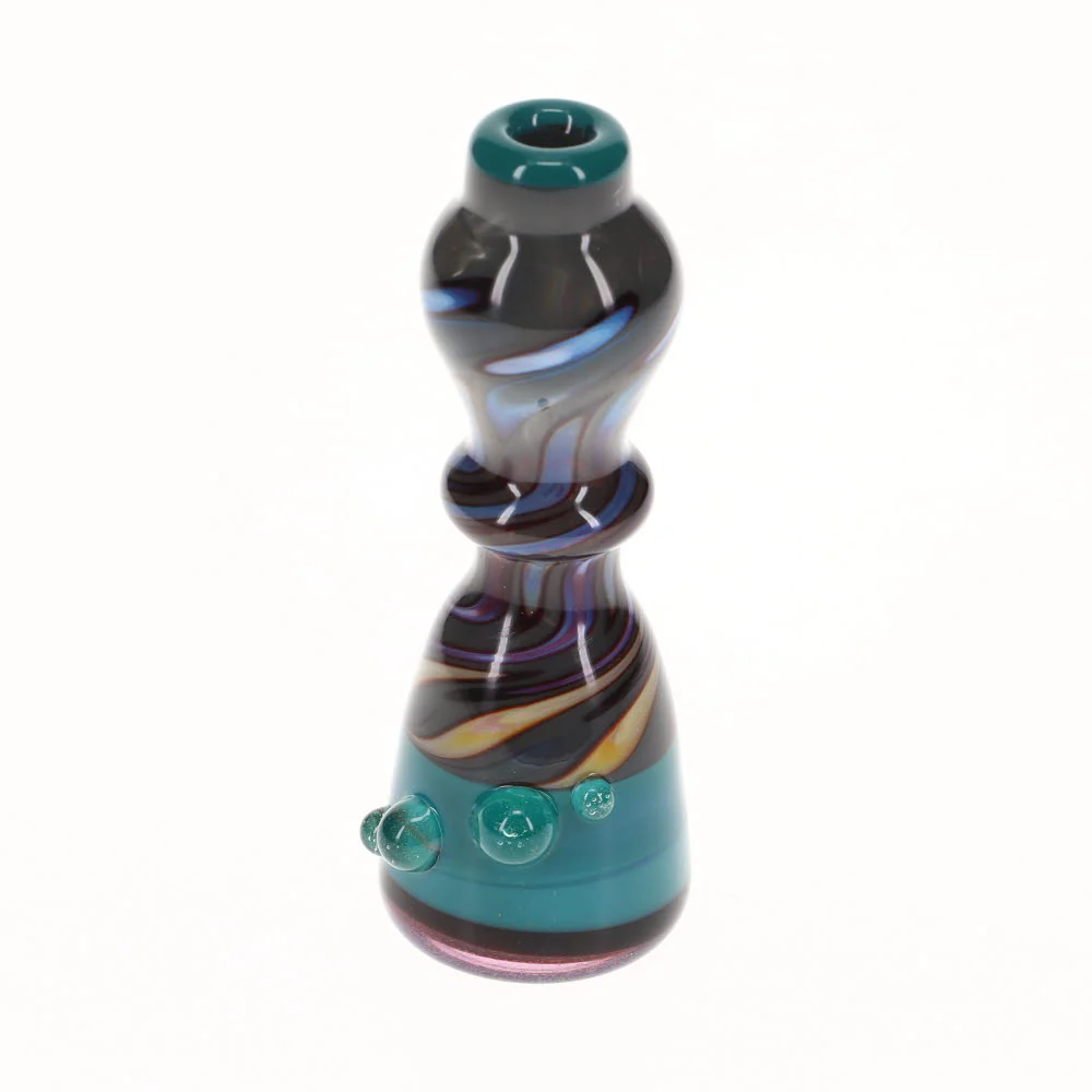Liquid Sand Large Teal & Gray Chillum