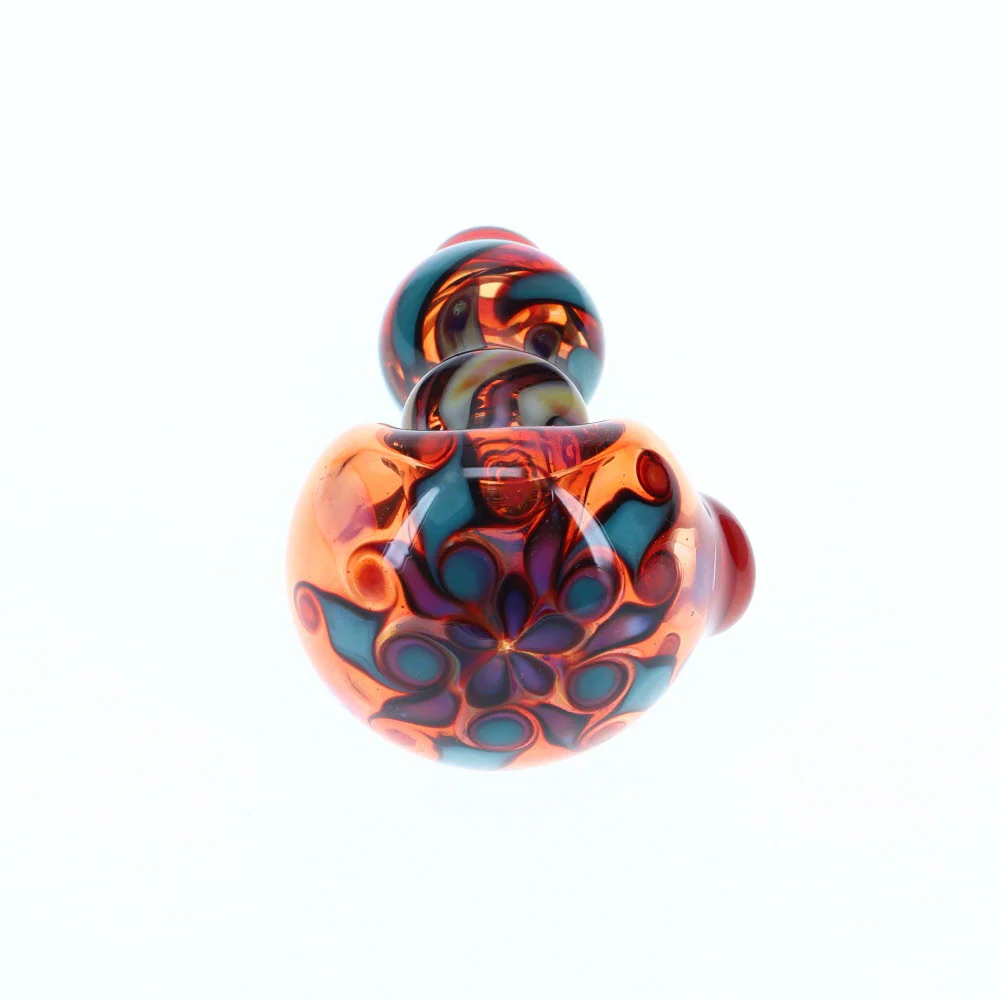 Liquid Sand Rust Red Flower Spoon - Image 2