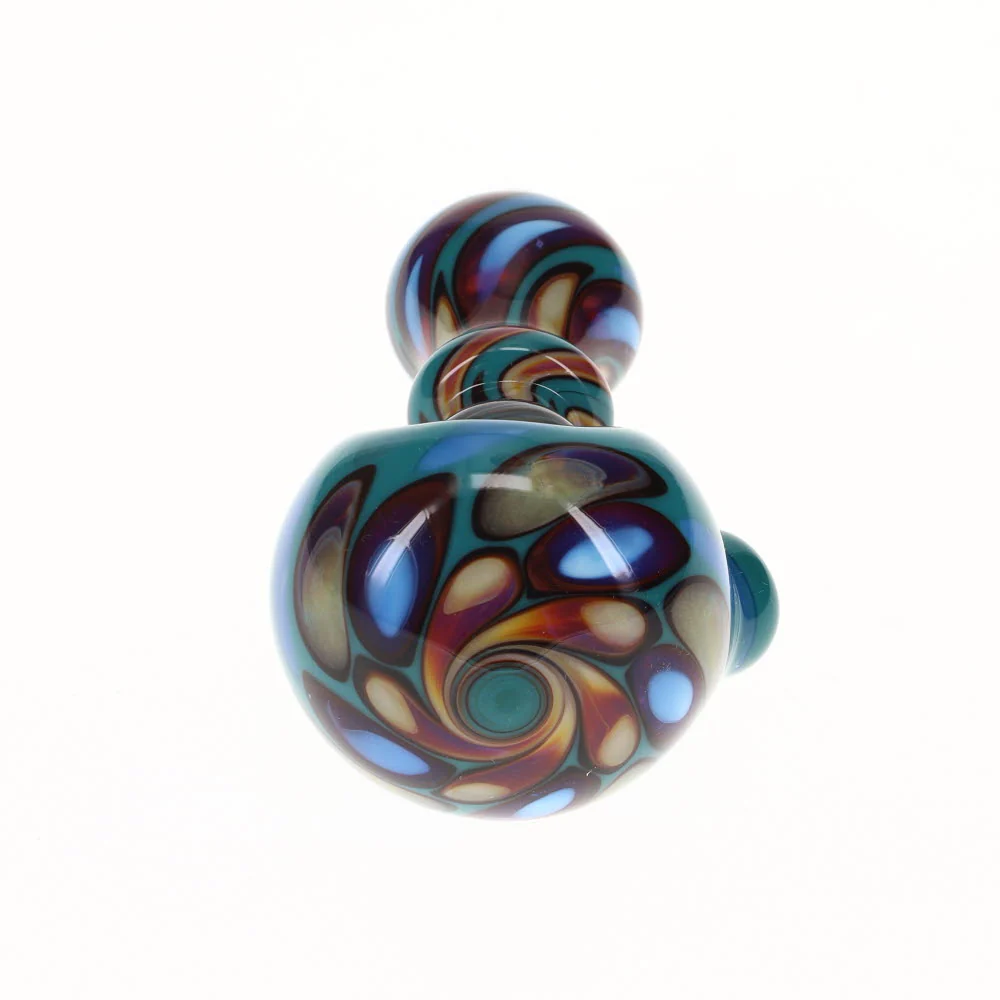 Liquid Sand Teal Flower #2 Spoon - Image 2