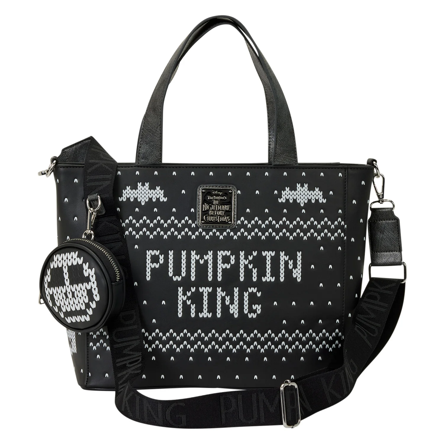 Loungefly The Nightmare Before Christmas Jack Skellington Reversible Sequins Tote Crossbody Bag with Coin Bag - Image 5