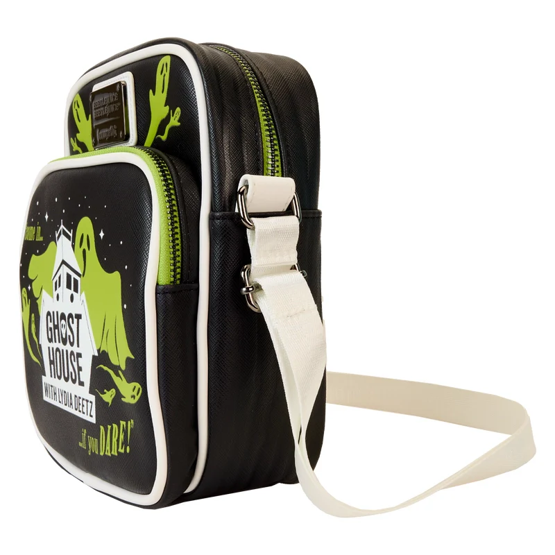 Loungefly Beetlejuice Beetlejuice Ghost House Glow Crossbody Bag SALE - Image 3