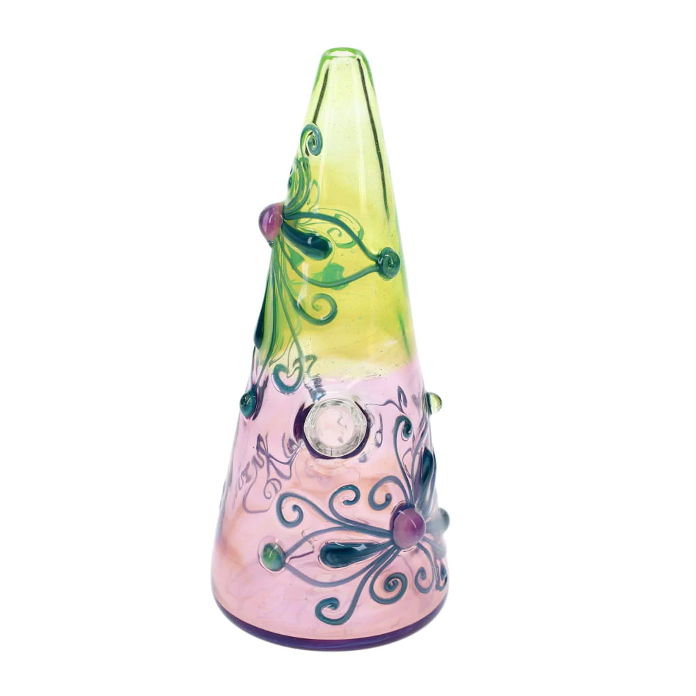 Lyric Glass Purple & Green Cone Rig - Image 2