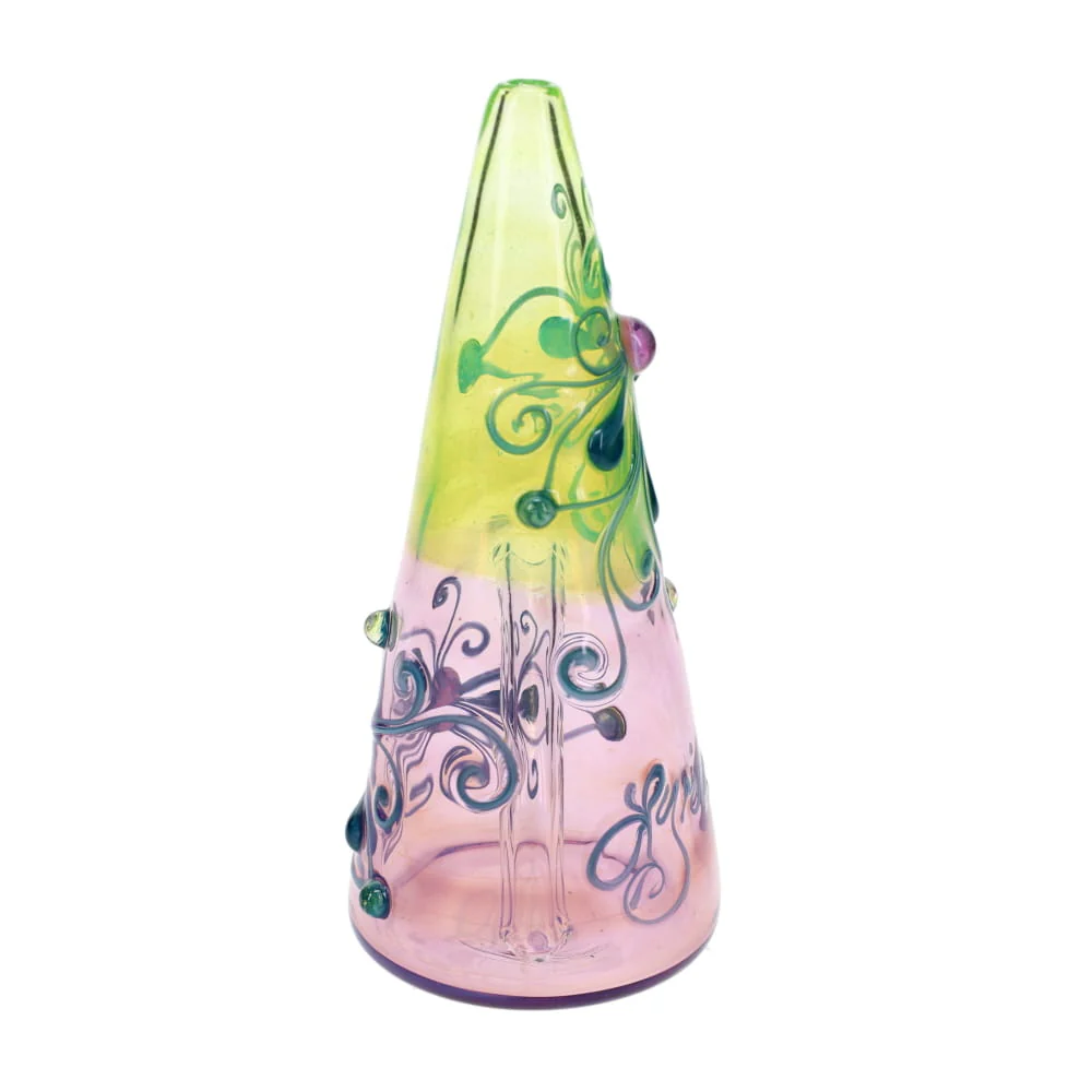 Lyric Glass Purple & Green Cone Rig - Image 4