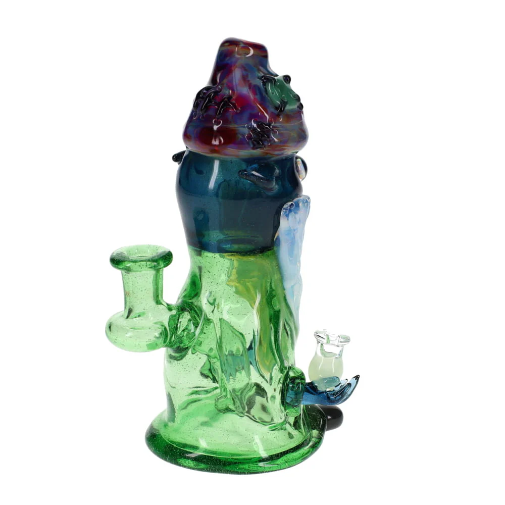 Lyssa Lou Glass Blue, Green, & White UV Gnomad - Image 3