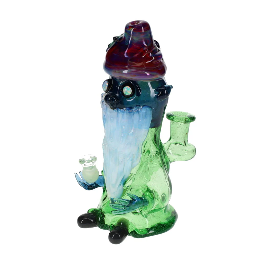 Lyssa Lou Glass Blue, Green, & White UV Gnomad - Image 4