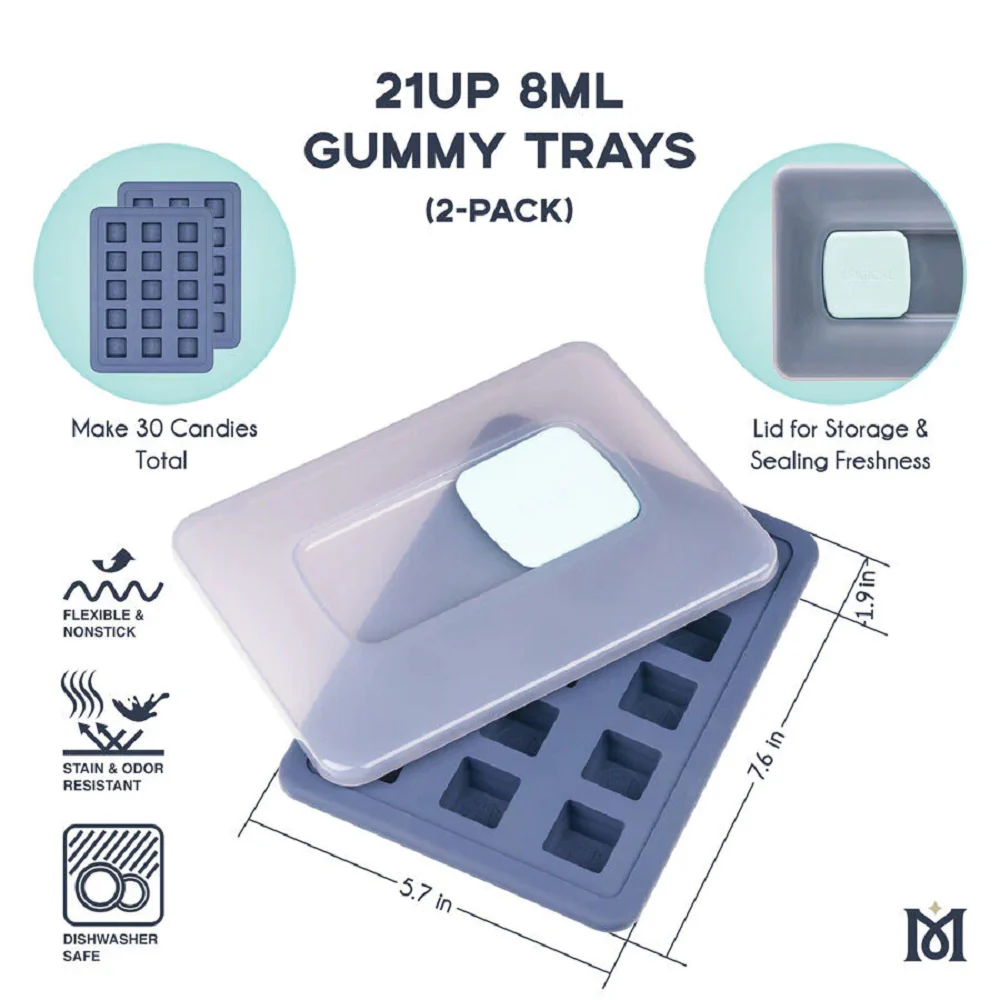 Magical Butter Magical 21UP Square Gummy Molds 8mL - Image 2
