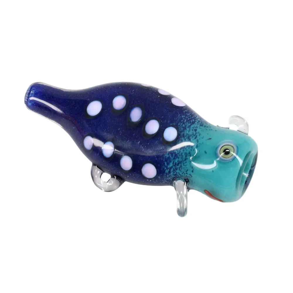 Matty White Glass Frog/Fish Assorted Chillum - Image 4