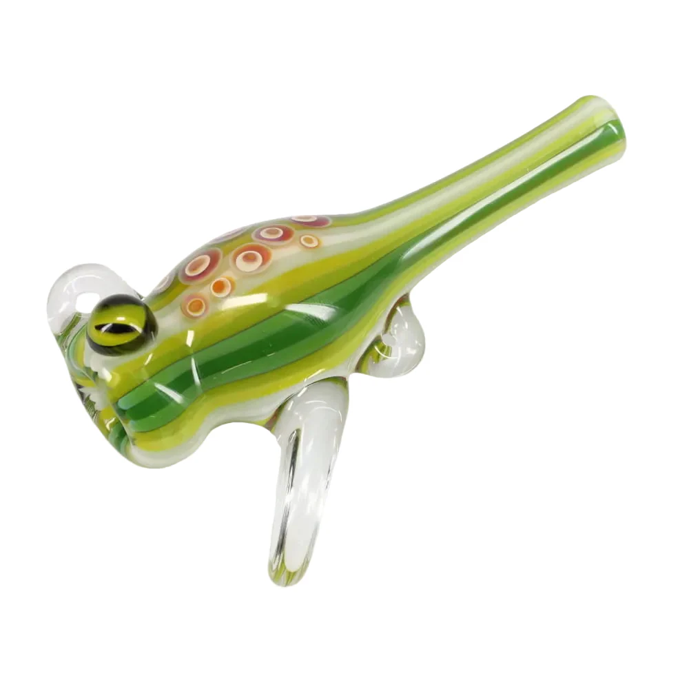 Matty White Glass Frog/Fish Assorted Chillum - Image 5
