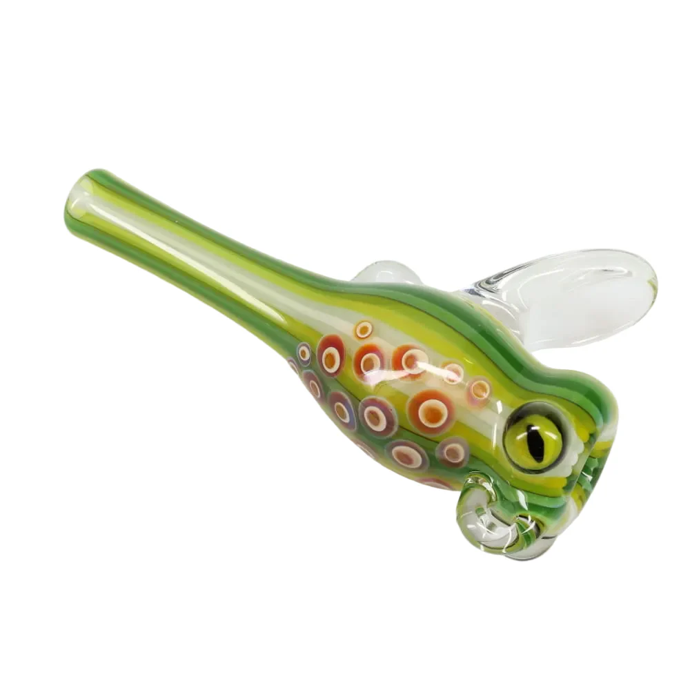 Matty White Glass Frog/Fish Assorted Chillum - Image 6