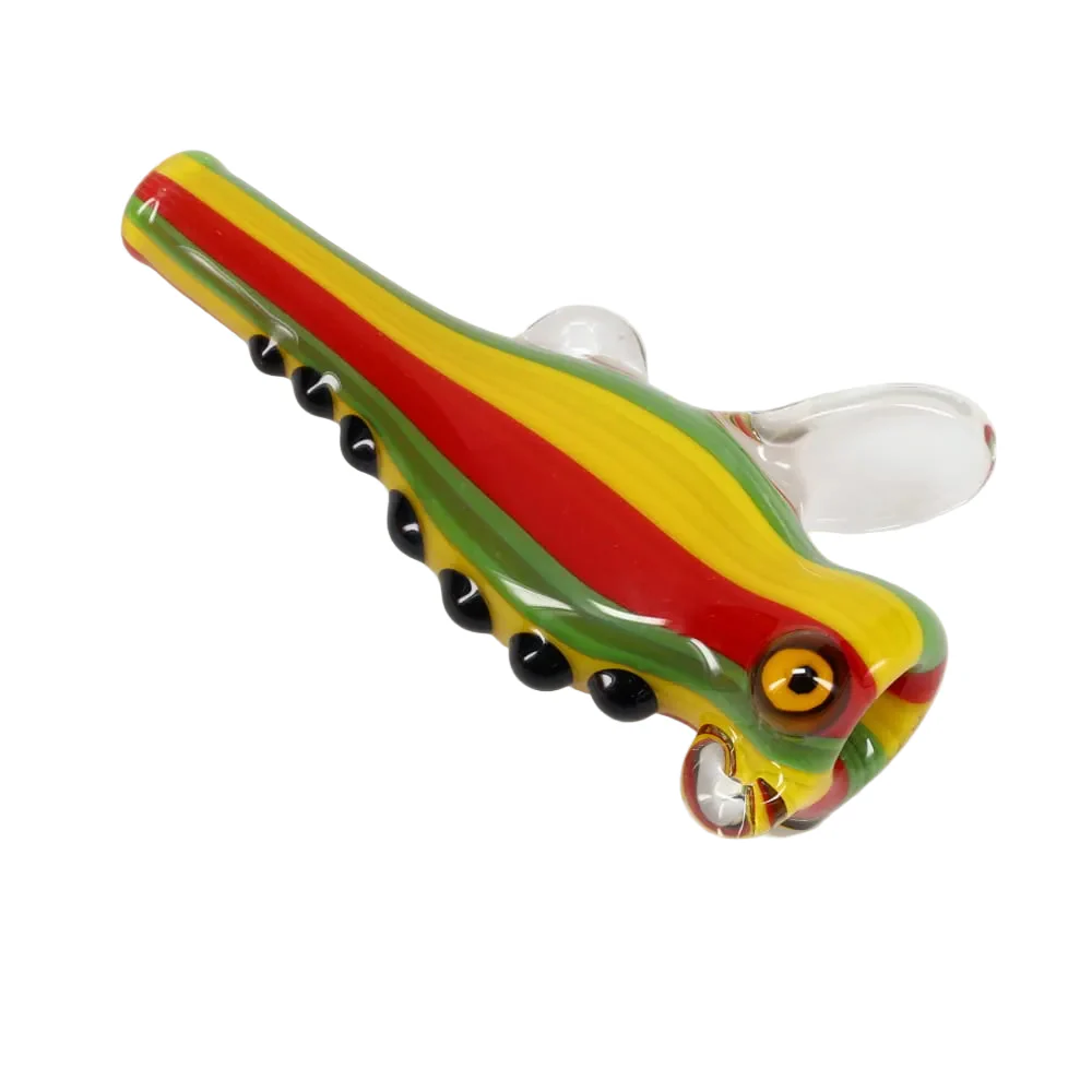Matty White Glass Frog/Fish Assorted Chillum - Image 7