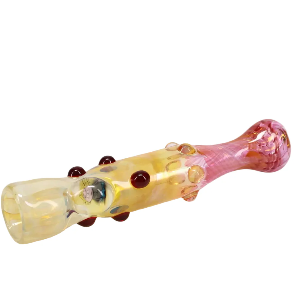 Matty White Glass Goldy Fume with Millie Chillum - Image 7