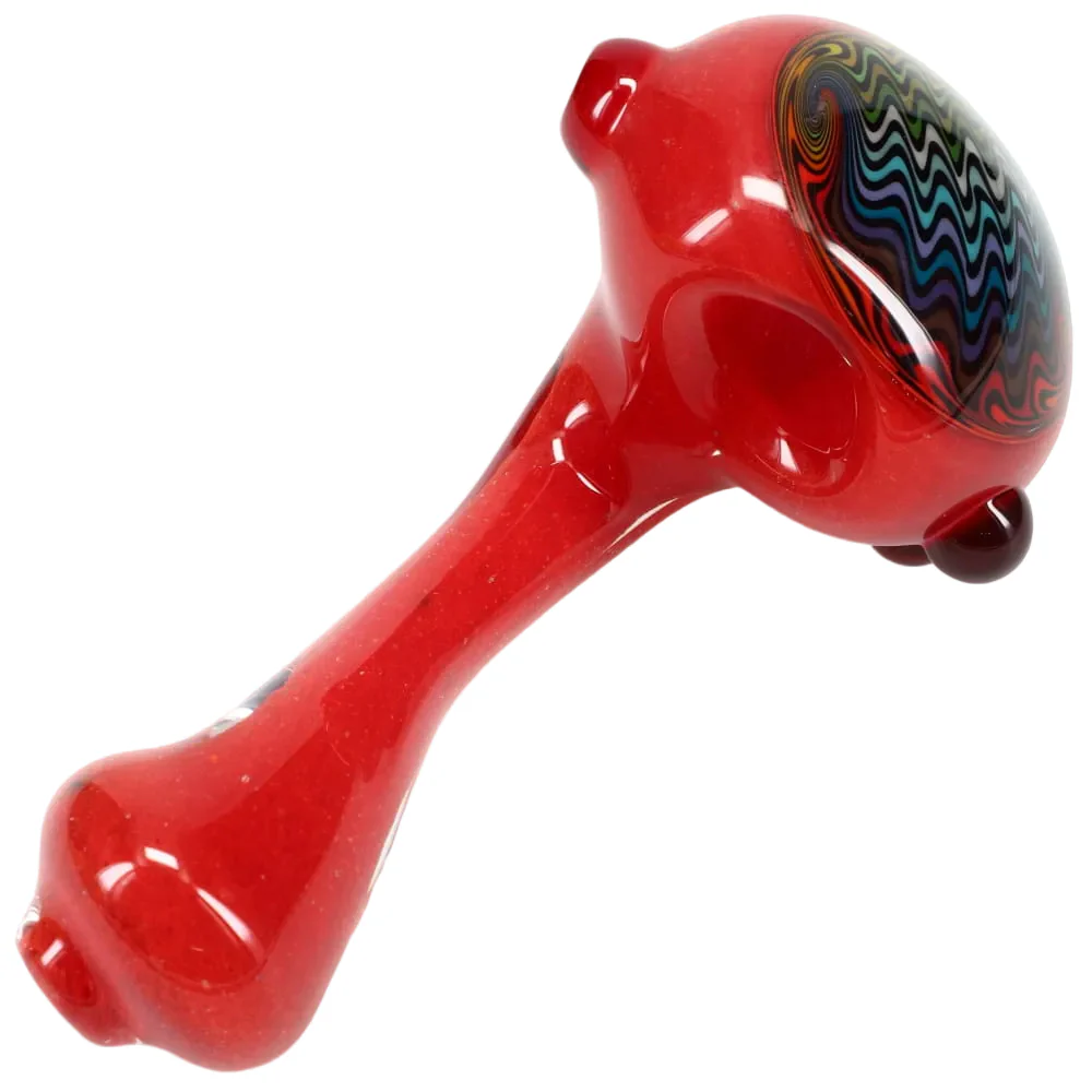 Matty White Glass Large Frit Wig Wag Cap Sherlock - Image 4