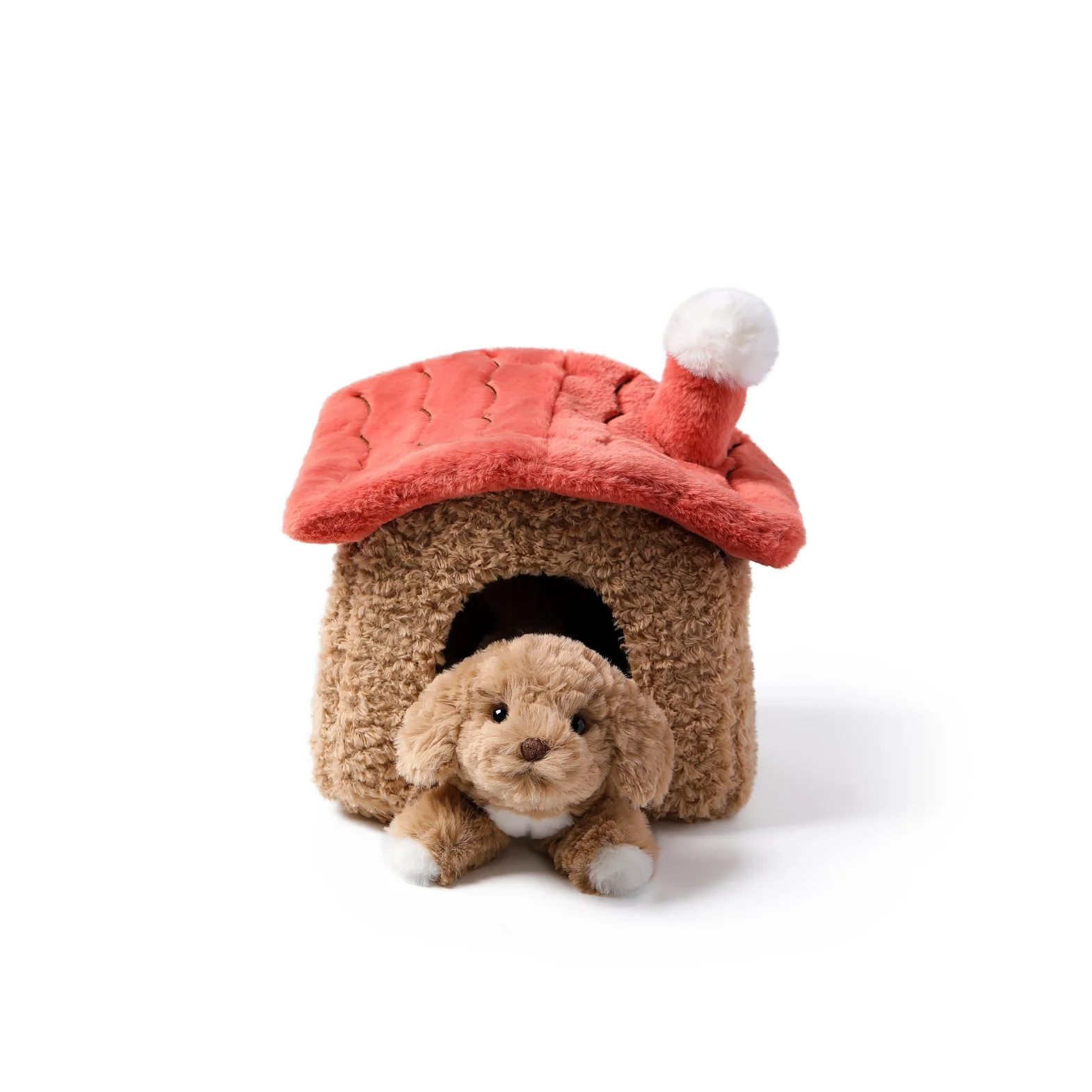 McHugs Relaxed Puppy Scene Stuffed Animal