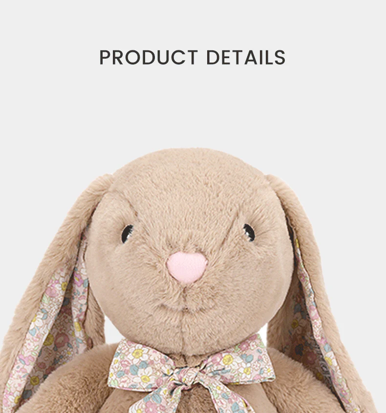 McHugs Ribbon Bunny Stuffed Animal - Image 4