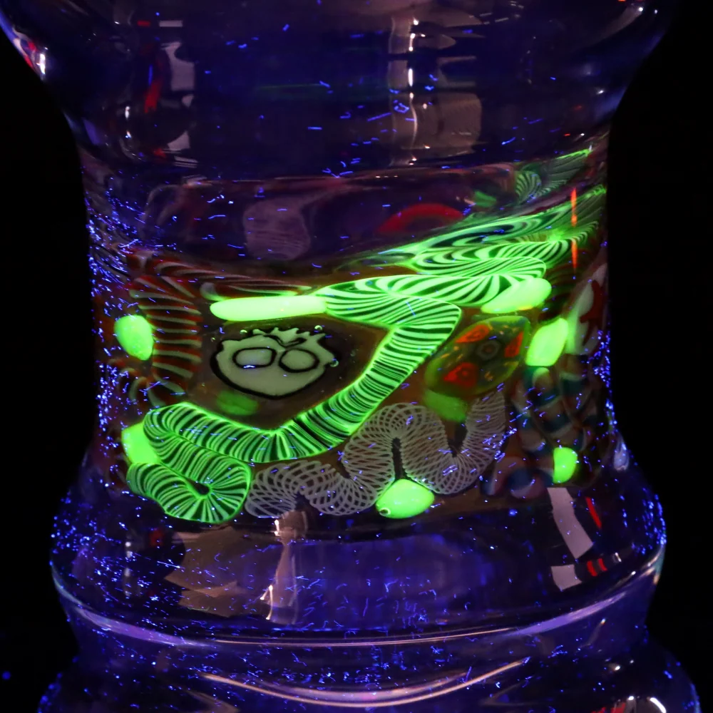 Millennium Glass Clear with Linework and Confetti Drinking Vessel 7 - Image 10