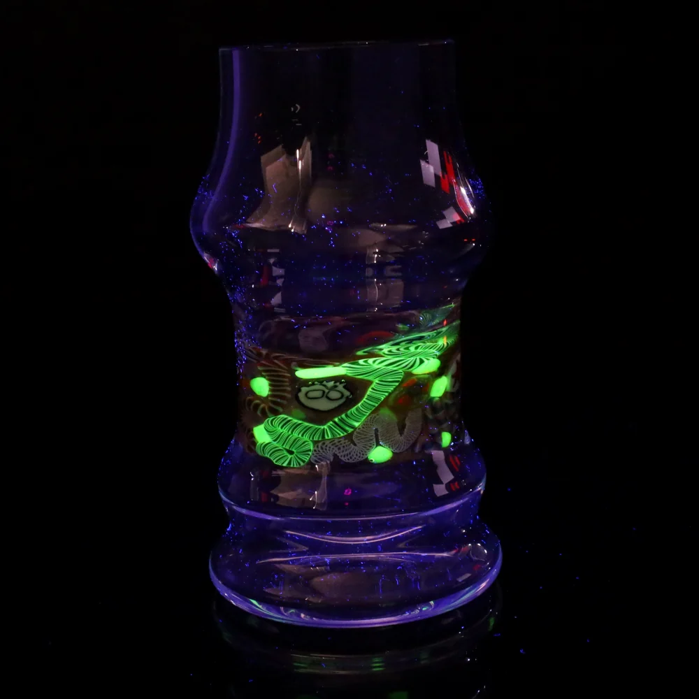 Millennium Glass Clear with Linework and Confetti Drinking Vessel 7 - Image 11