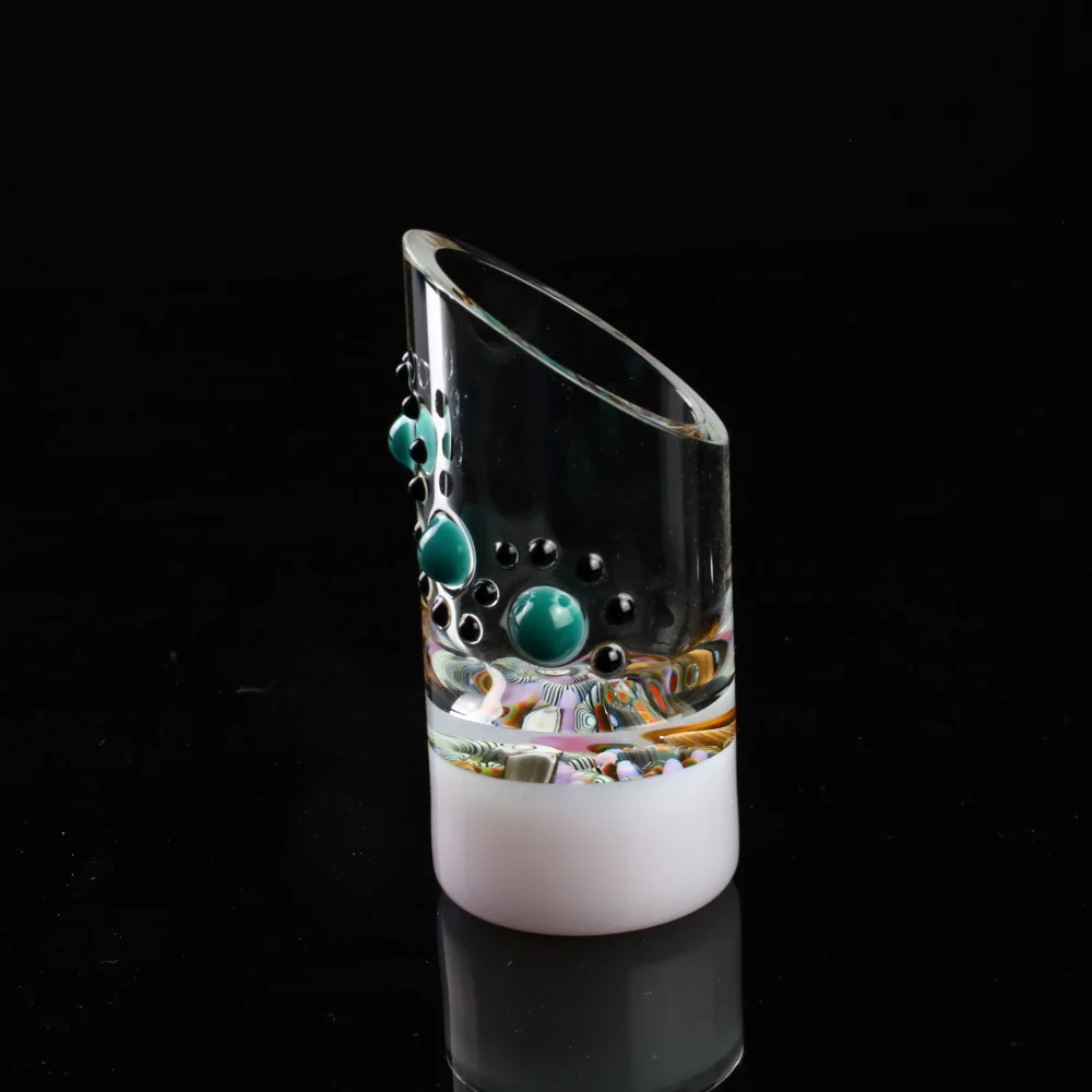 Millennium Glass Q-Tip Jar 5