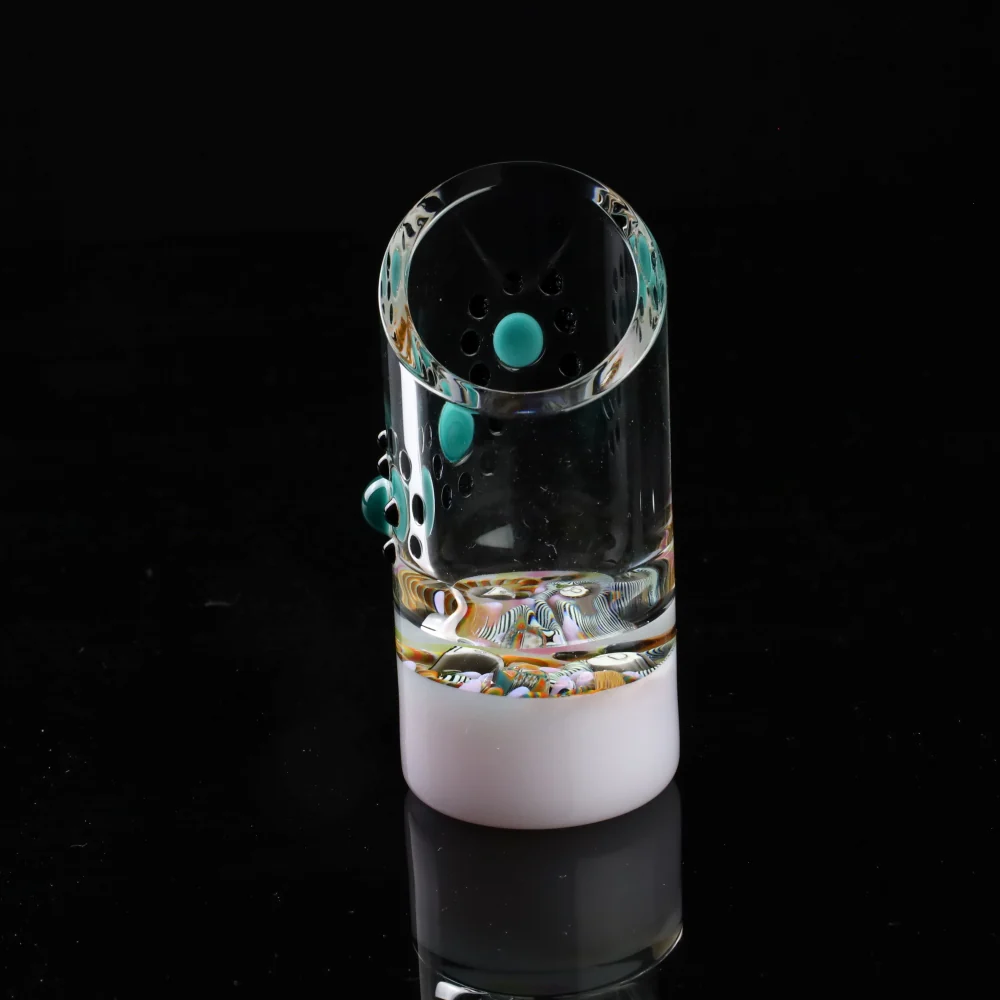 Millennium Glass Q-Tip Jar 5 - Image 3