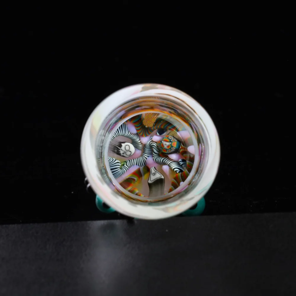 Millennium Glass Q-Tip Jar 5 - Image 4