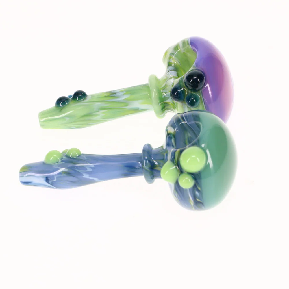 Mtn Life Glass Marbled Milky Cap Spoon - Image 3