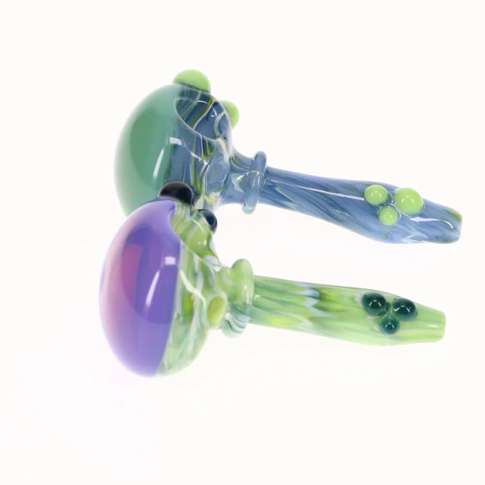 Mtn Life Glass Marbled Milky Cap Spoon - Image 4
