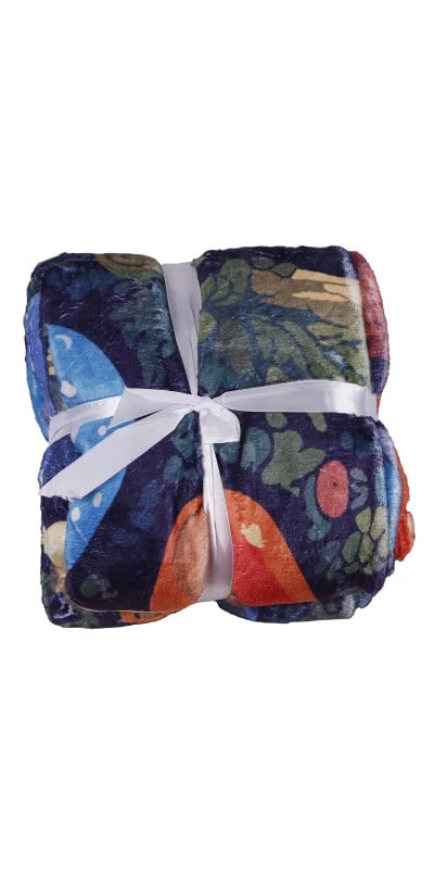 Mushroom Forest Fleece Throw Blanket 50x60" - Image 3