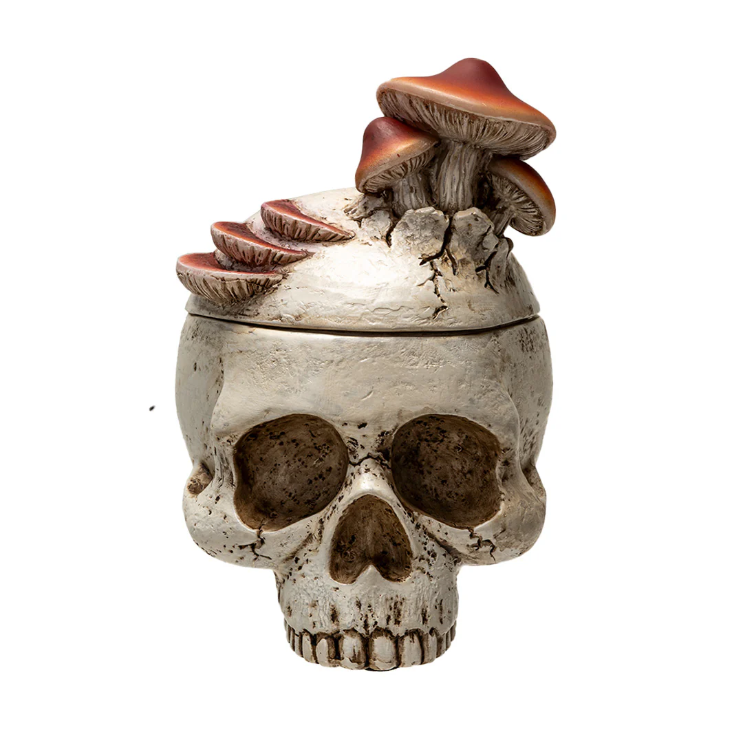 Mushroom Skull Stash Box