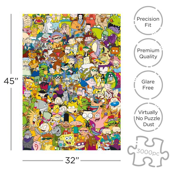 Nickelodeon 90s Cast Jigsaw Puzzle - 3000 Piece - Image 2