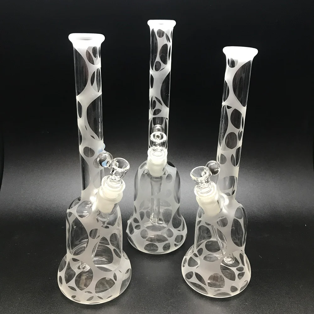 Oddball Glass Sandblasted Flower 26mm Tube SALE - Image 2