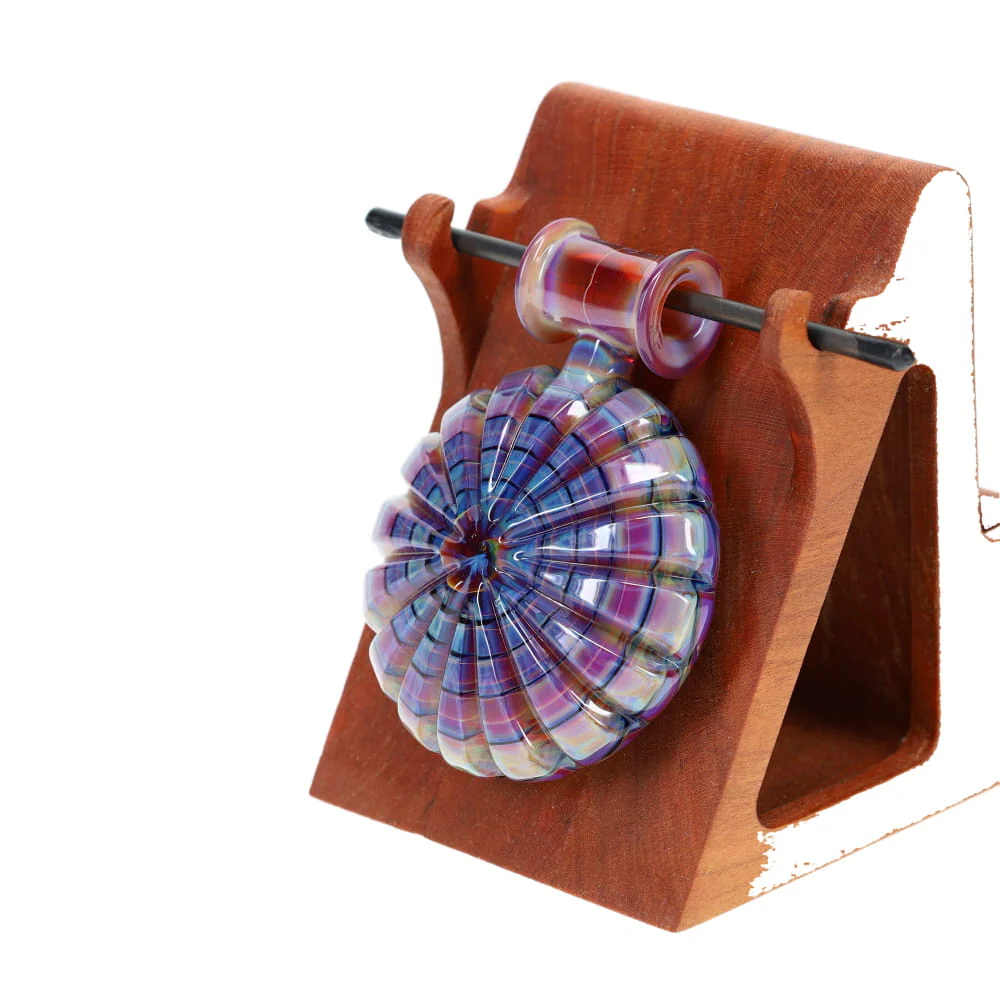 P.A. Jay Glass Cut Dark Blue & Purple Pendant - Image 2