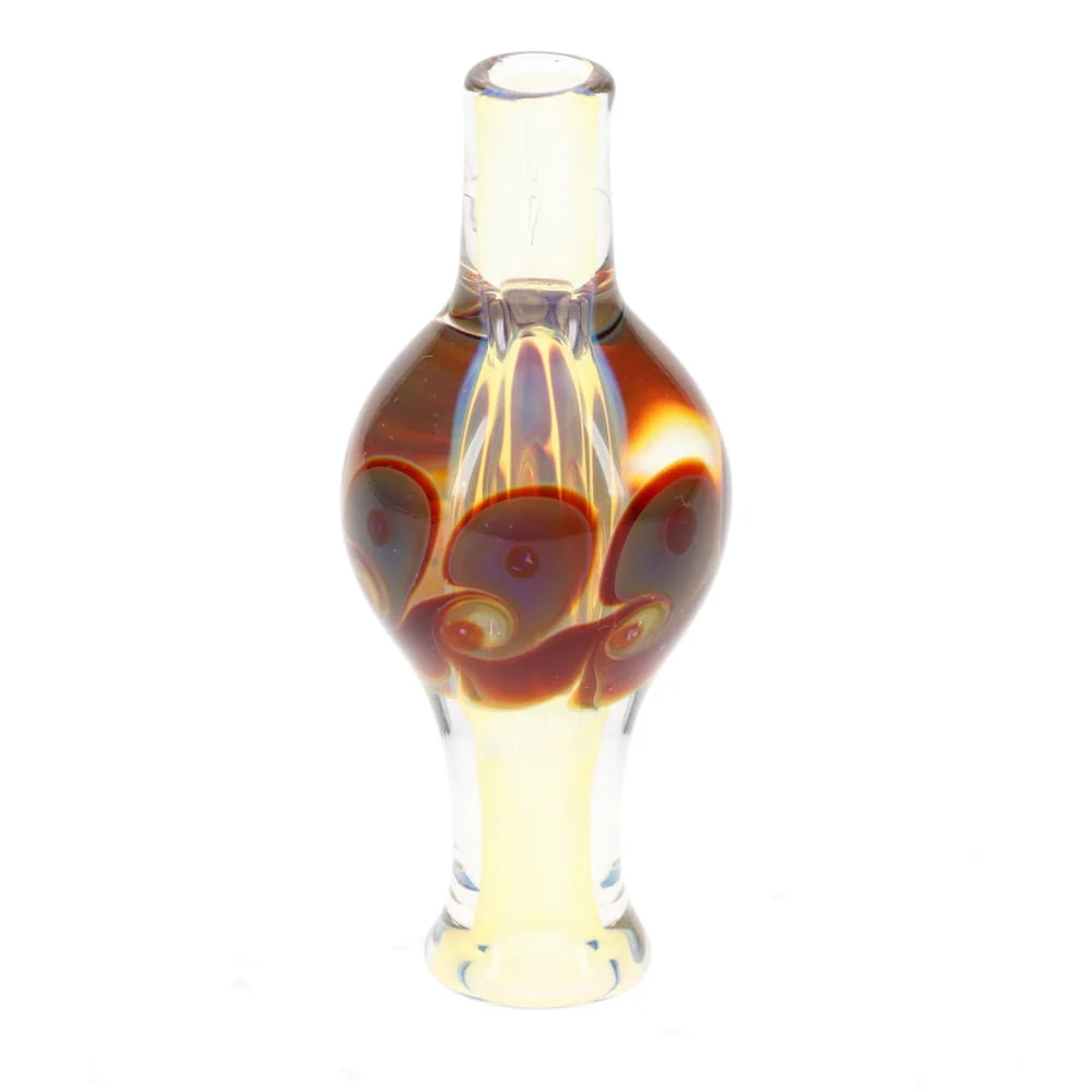P.A. Jay Glass Fume Brown Bubble Cap - Image 4