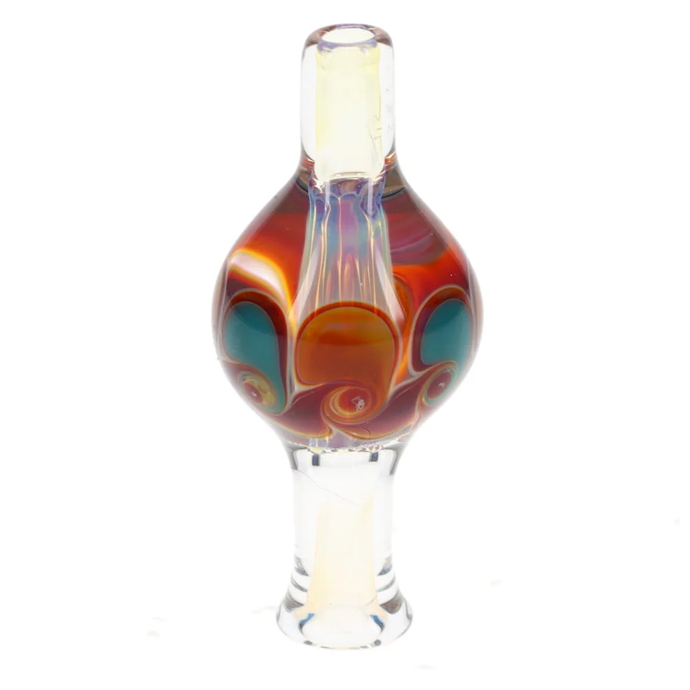 P.A. Jay Glass Fume Turquoise Bubble Cap - Image 4