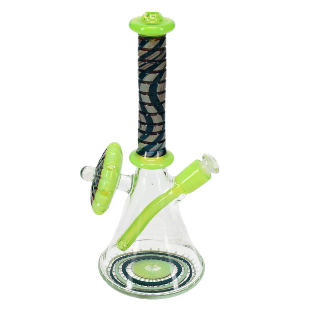 P.A. Jay Glass Slime & Turquoise Worked Beaker - Image 2