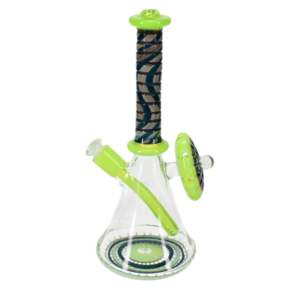 P.A. Jay Glass Slime & Turquoise Worked Beaker - Image 3