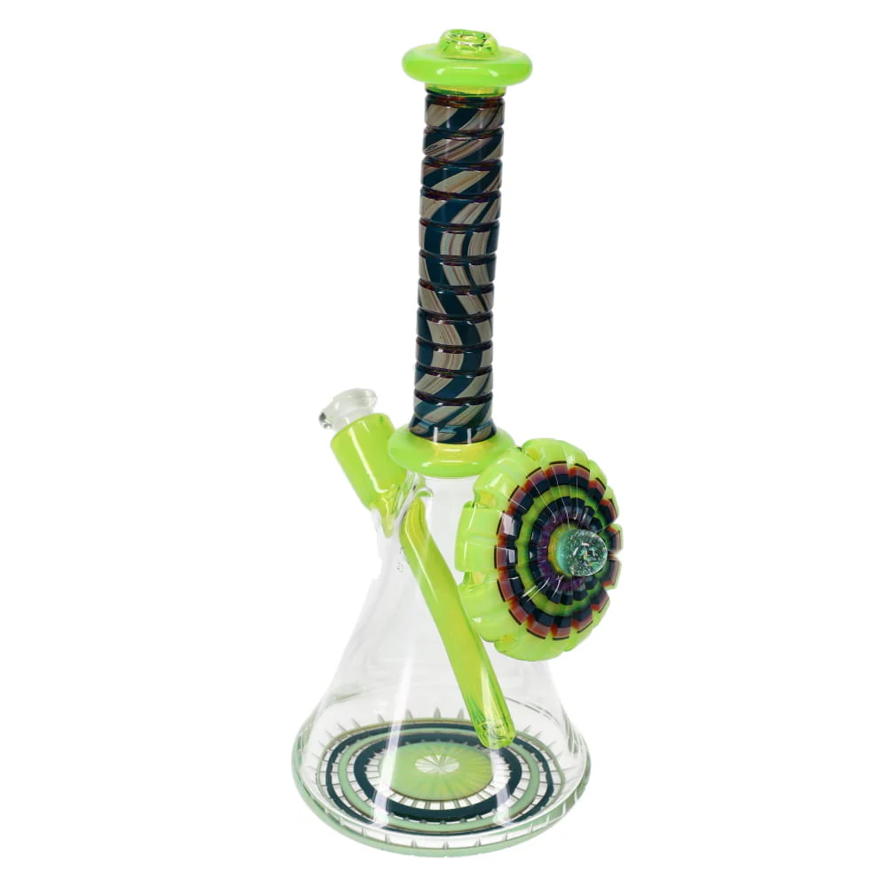 P.A. Jay Glass Slime & Turquoise Worked Beaker - Image 4