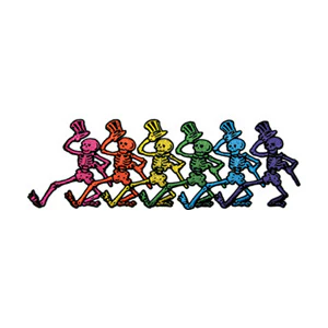 Grateful Dead Dancing Skeletons Patch