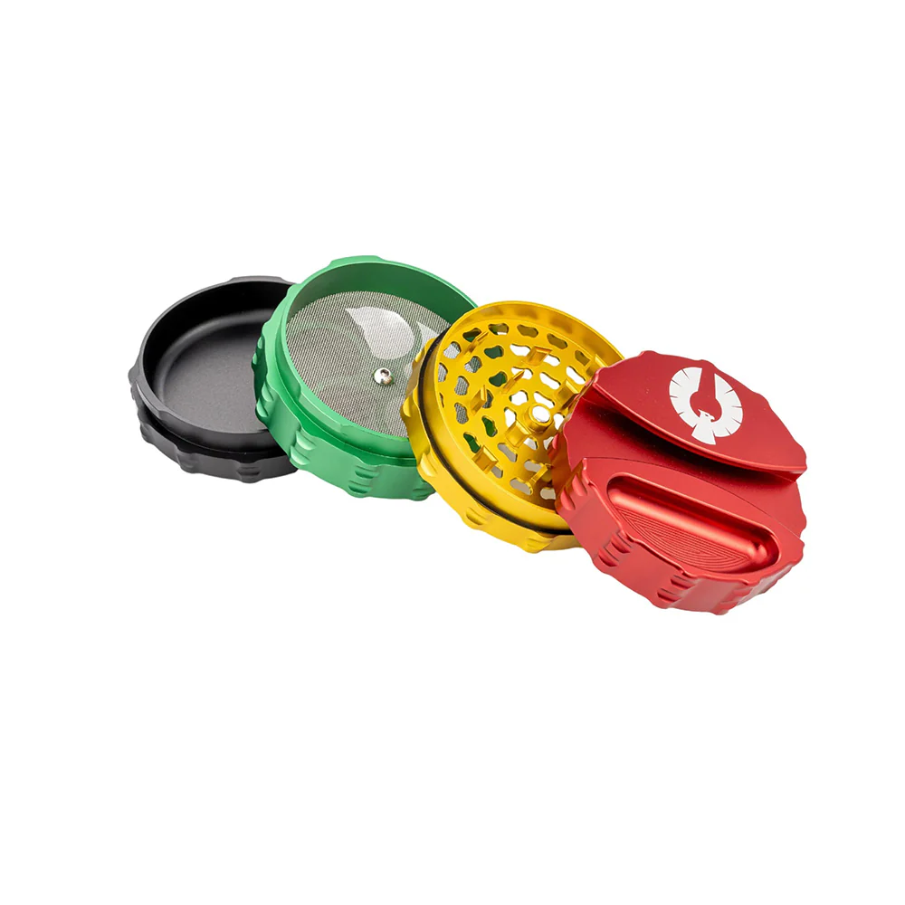 Phoenician Large 4 Piece Grinder with Rolling Paper Holder - Image 6