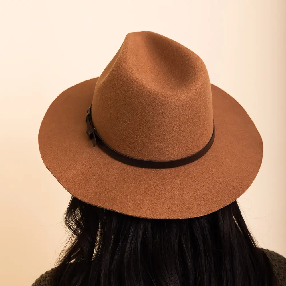 Pinched-Front Classic Rancher Hat in Camel - Image 2