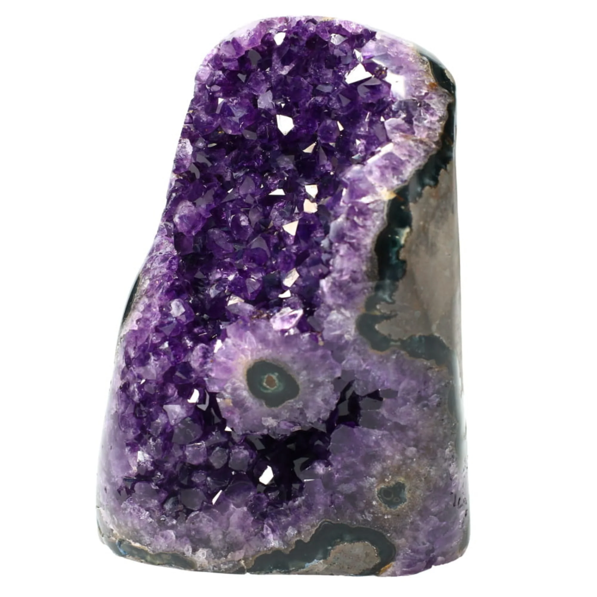 Polished Quartz Crystal Cluster – 3.325 lb Raw Amethyst