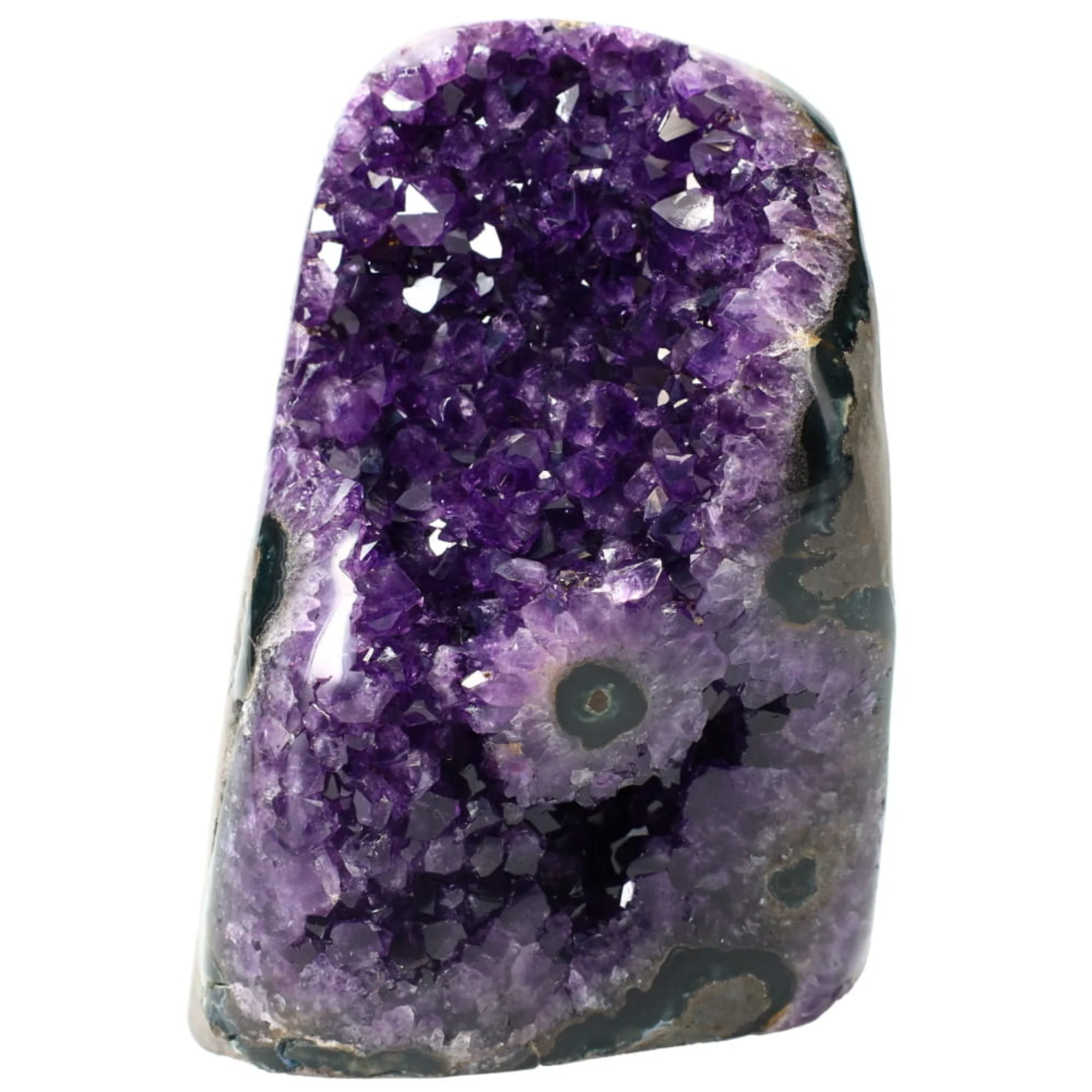 Polished Quartz Crystal Cluster – 3.325 lb Raw Amethyst - Image 2