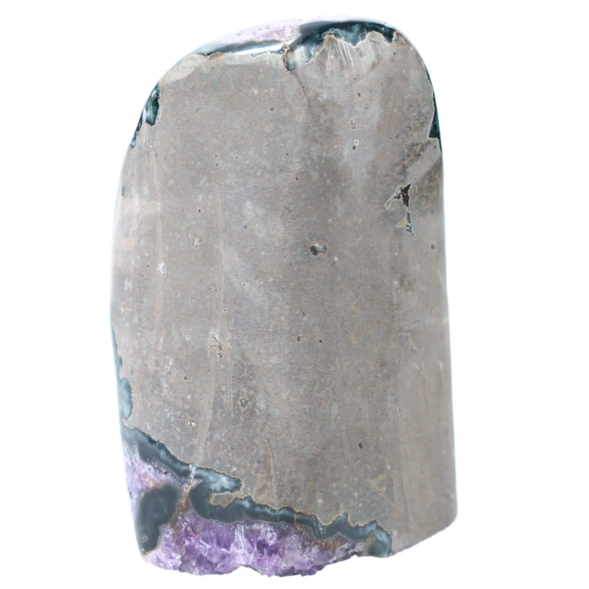 Polished Quartz Crystal Cluster – 3.325 lb Raw Amethyst - Image 4