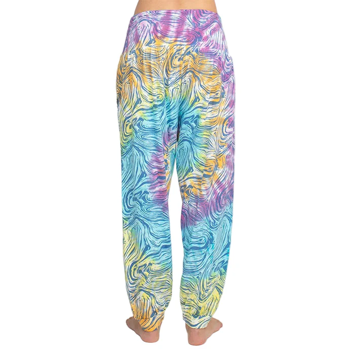 Psychedelic Mushroom Jogger Pants in Blue - Image 3