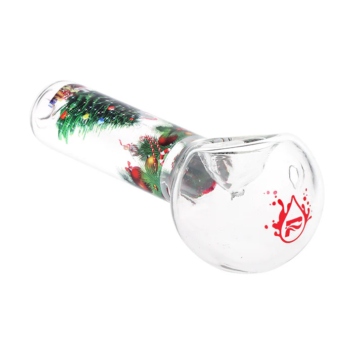 Pulsar 10" Water Pipe & Hand Pipe Set - Ho-Ho Holiday Christmas - Image 2
