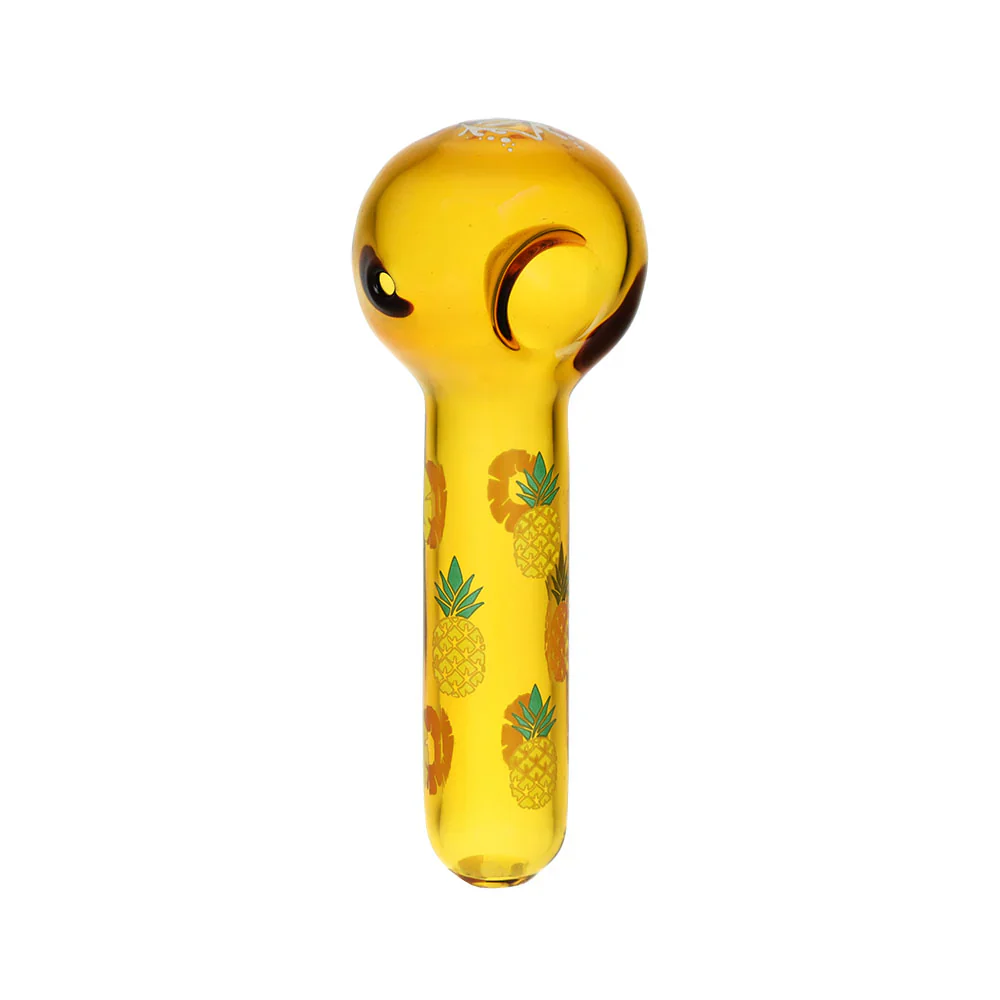 Pulsar Fruit Series 10" Glow Water Pipe & Hand Pipe Set - Pineapple Express - Image 4