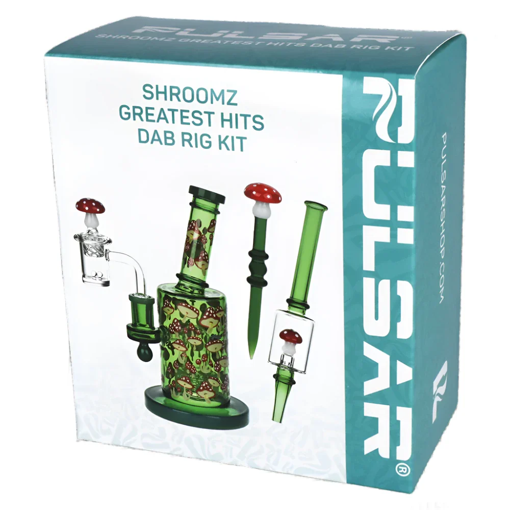 Pulsar Greatest Hits Series 8" Glow Nectar Collector & Dab Rig Set - Shroomiez - Image 7