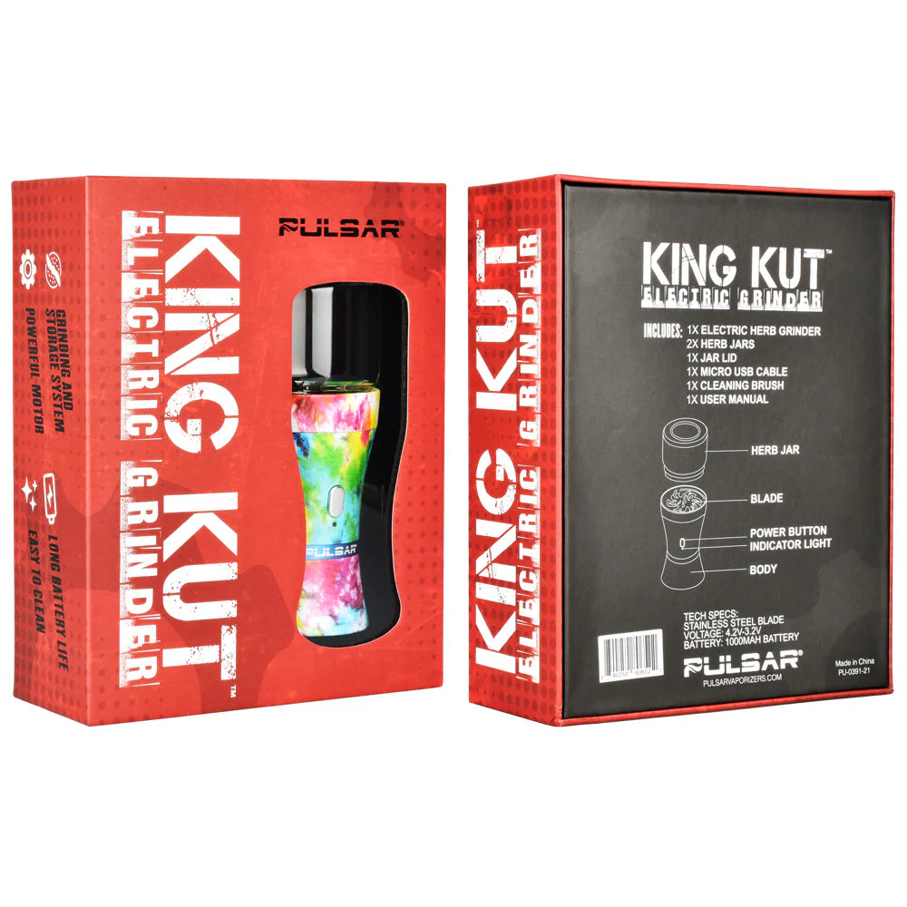 Pulsar King Kut Electric Grinder - Tie Dye Crackle - Image 3