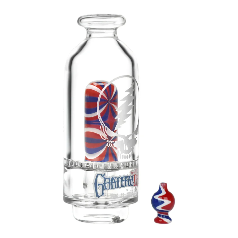 Pulsar x Grateful Dead Sandblast Stealie Puffco Peak Top Set - Image 2