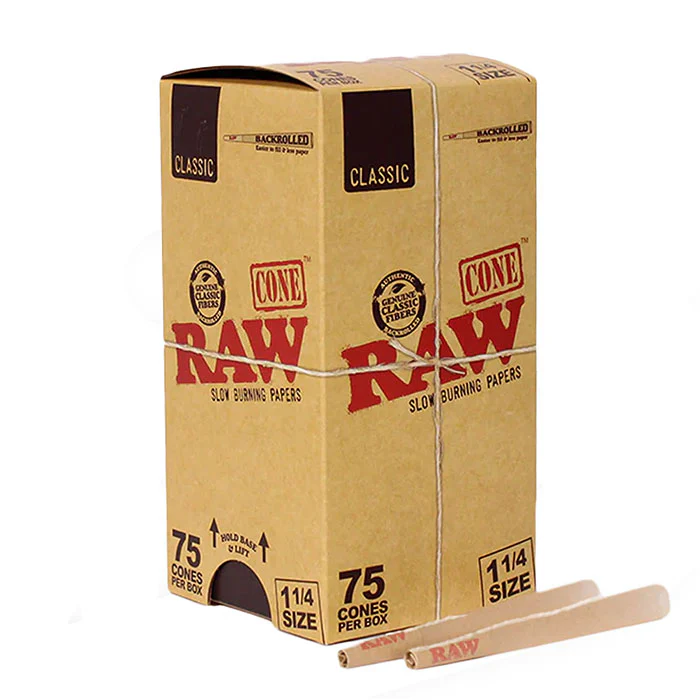 Raw Classic 1¼ Cones - 75 pack