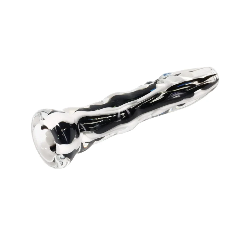 Rotational Science Glass Old School Black and White Onie - Image 2